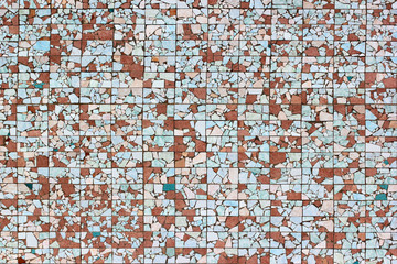 Broken ceramic tiles background