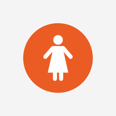 Female sign icon. Woman human symbol.
