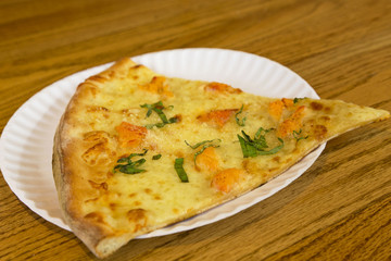 Casual lobster pizza slice