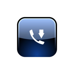 Incoming call flat style vector icon