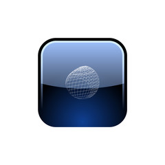 Wire-frame Design Element. Sphere