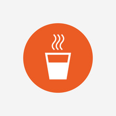 Hot water sign icon. Hot drink symbol.