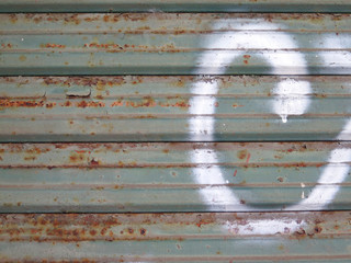 Background of old metal door