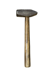Blacksmith,s hammer isolated