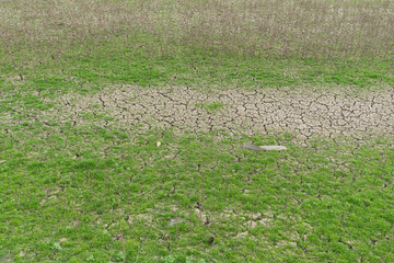 dry ground following drought
