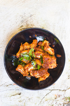 Pork fried with chilies / Food of Thailand