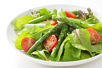 アスパラのサラダ　Green asparagus salad