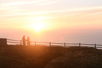 Sunset at  Roca Cape, Cascais, Lisboa Region, Portugal