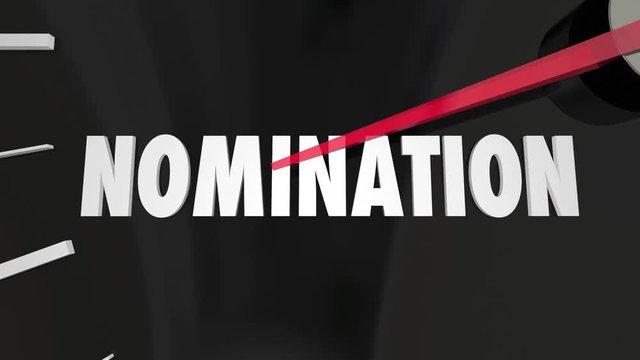 Election Voting Democracy Campaign Nomintation Speedometer 3d Illustration