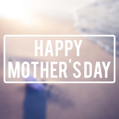 Fototapeta premium Composite image of mothers day greeting
