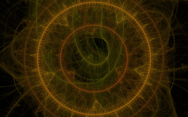 compass circle fractal background