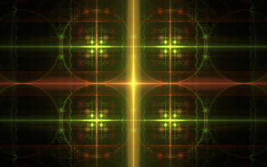 divided circle fractal background