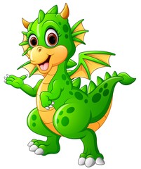 Fototapeta premium Cute baby dragon