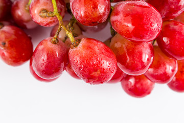 fresh grape on white background