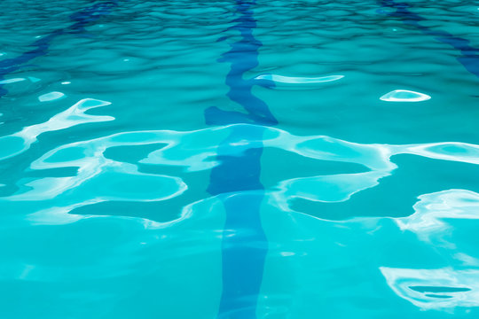 Abstract of swimming pool water surface