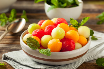 Fresh Homemade Melon Balls