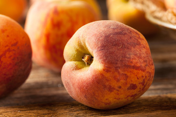 Fresh Juicy Organic Yellow Peaches