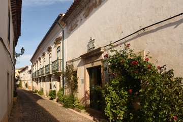Street in Tomar, District of Santarém, Portugal,