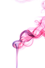 Abstract colored smoke from aromatic sticks.