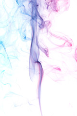 Obraz na płótnie Canvas Abstract colored smoke from aromatic sticks.
