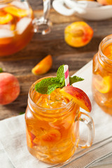Fresh Homemade Peach Sweet Tea