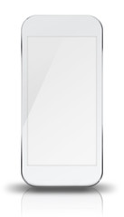 Smart phone isolated on white background.
