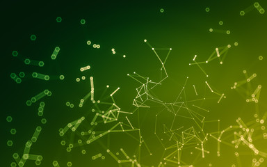 Abstract polygonal space low poly dark background