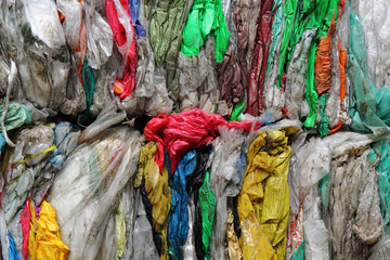 color plastic garbage