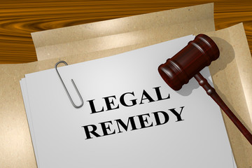 Legal Remedy legal concept