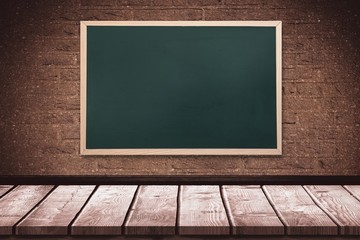 Composite image of image of a chalkboard   