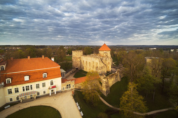 Medieval castle ruins,Cesis,  Latvia.