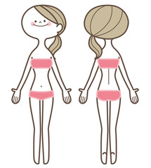 女性　全身　美容