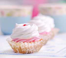 Three cupcakes