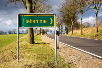 Schild 96 - Hebamme