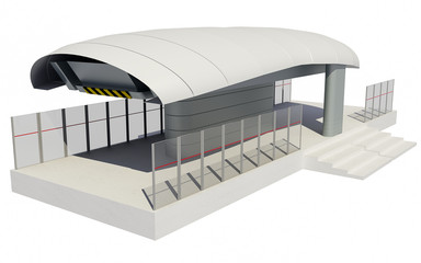 Illustration of Cableway Station