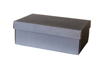 Shoes box isolated on white background with clipping path