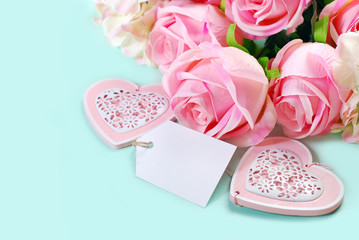 romantic love background in pastel colors