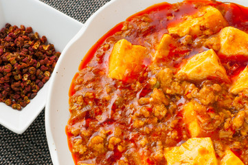 麻婆豆腐と花山椒