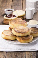 Breakfast. Fresh homemade English muffins