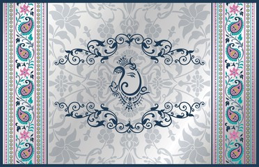 Ganesha, wedding card, royal Rajasthan, India