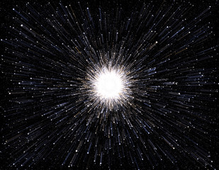 Fototapeta premium Time warp, traveling in space.