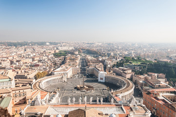 Aerial View of Rome from St. Peter's Basilica