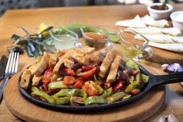 Hot spicy Fajitas