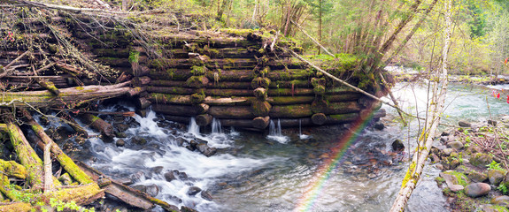 Klyauza- wooden dam