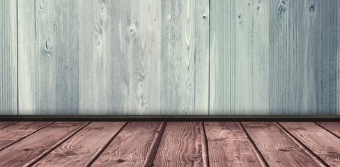 Composite image of image of a wooden floor