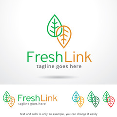 Fresh Link Logo Template Design Vector