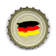 Kronkorken mit Deutschlandfarben