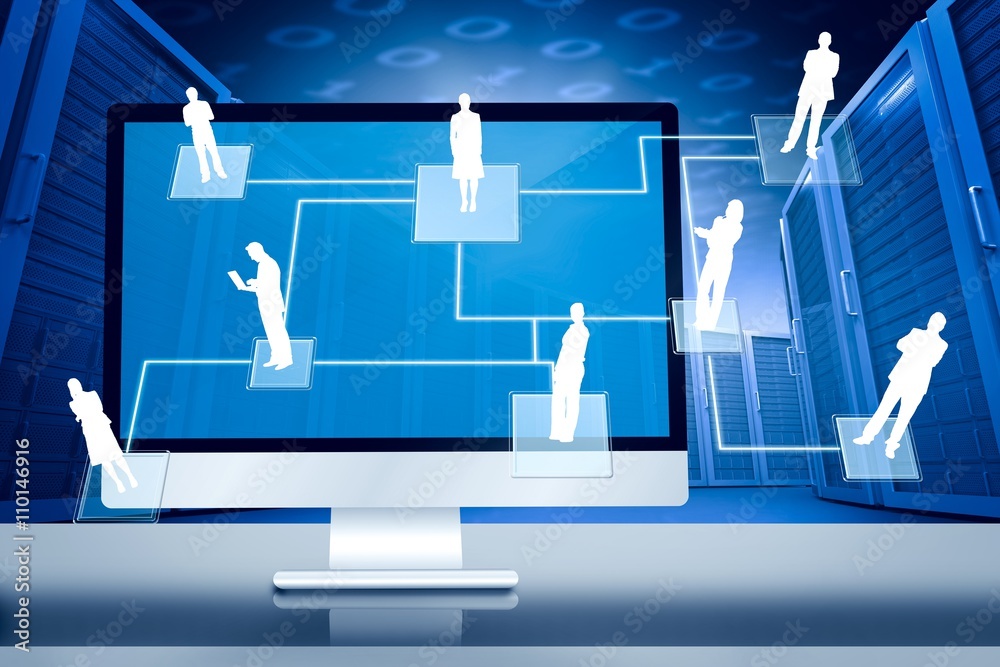Poster composite image of computer screen