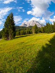 View of the Zugspitze from Austria