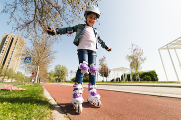 girl on roller skates